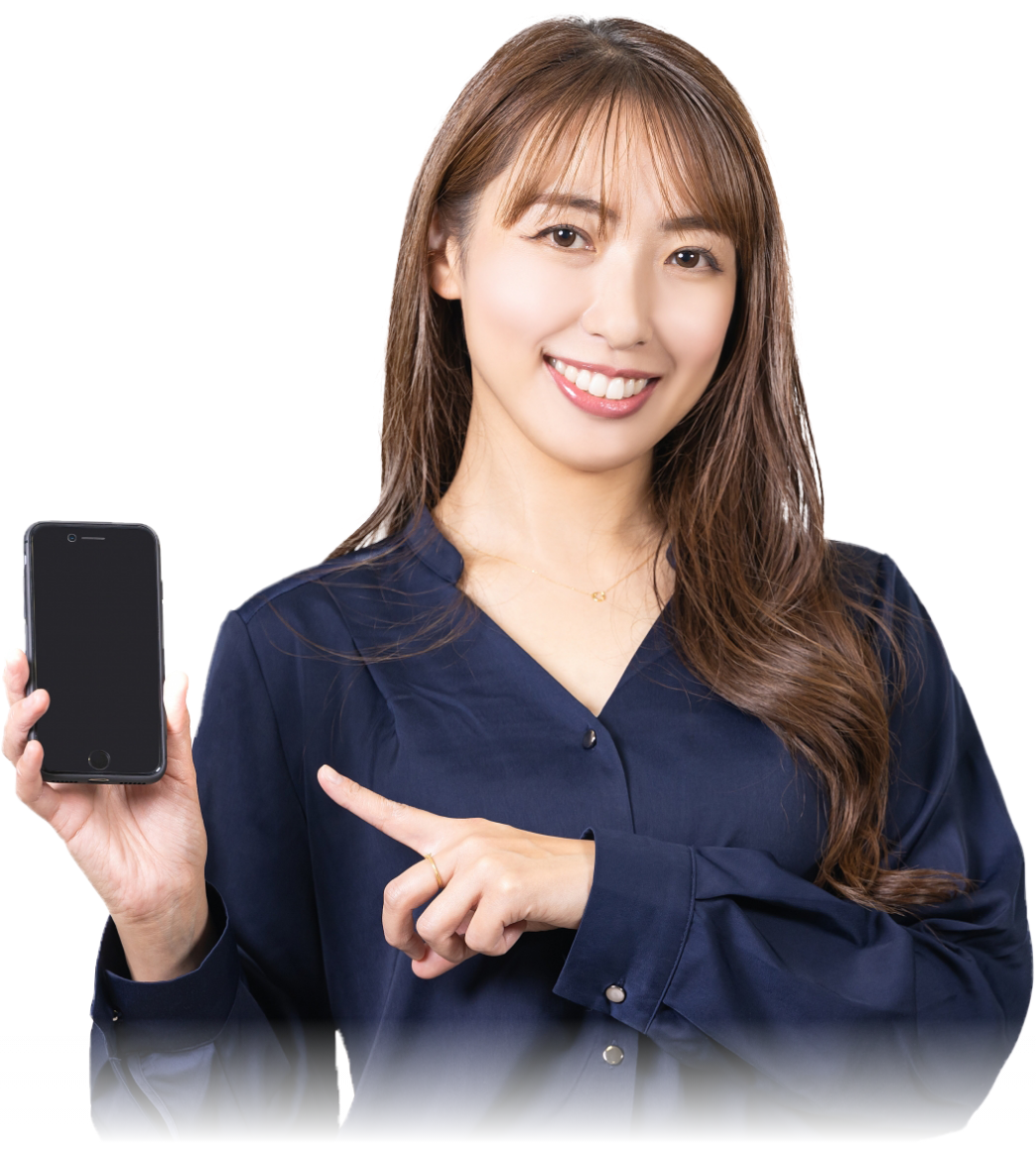 女性とスマホ